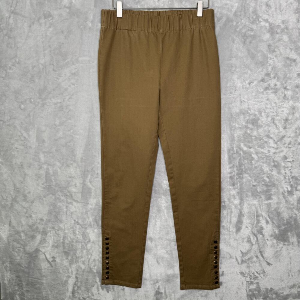 Soft Surroundings Pants Womens Small Pull On Stretch Button Ankle Jeggings 27431